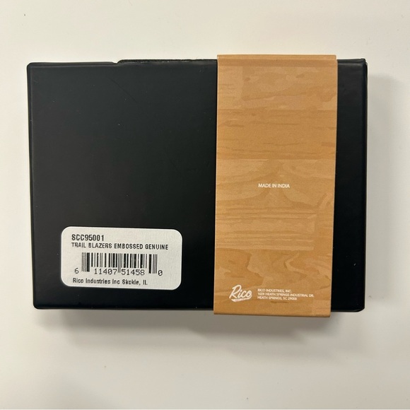 NWT Rico NBA Trailblazers Credit Card Holder Wallet Brown - Picture 4 of 4